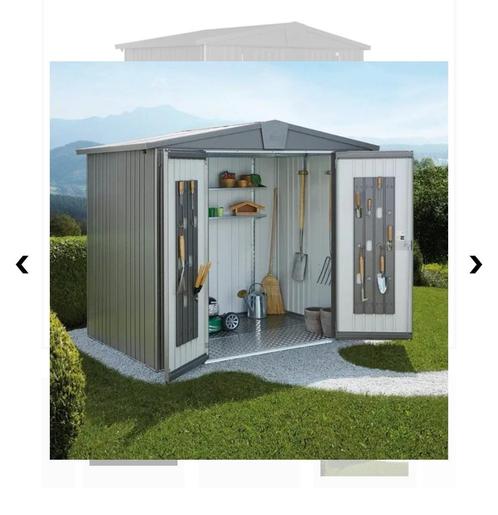 Tuinhuis Biohort Europa 3 + bodemframe, Tuin en Terras, Tuinhuizen, Zo goed als nieuw, Tuinhuis, Metaal, Minder dan 250 cm, Minder dan 200 cm
