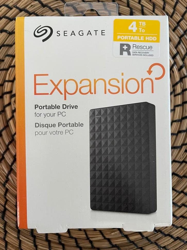 Seagate Expansion, 4 To, Disque Dur Externe, Computers en Software, Harde schijven, Nieuw, Laptop, Extern, HDD, USB, Ophalen of Verzenden