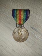 Belgische overwinning medaille wo1 14-18, Ophalen of Verzenden