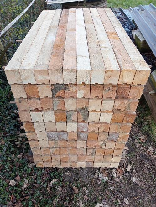 91 balkjes 9,5cm op 7,5cm en 150cm lang, Tuin en Terras, Palen, Balken en Planken, Zo goed als nieuw, Balken, Minder dan 180 cm