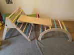 Pikler klimrek / Montessori klimdriehoek met boog en plank, Ophalen
