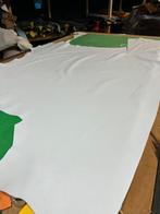 Witte kleur glad leerlap wit 2, Hobby en Vrije tijd, Stoffen en Lappen, Ophalen of Verzenden, Wit