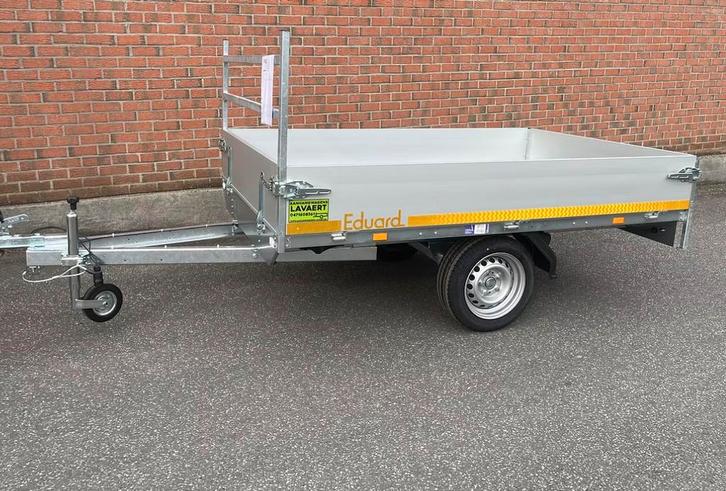 Plateforme à essieu unique Eduard 201x145 750 kg, Autos : Divers, Remorques, Comme neuf, Enlèvement