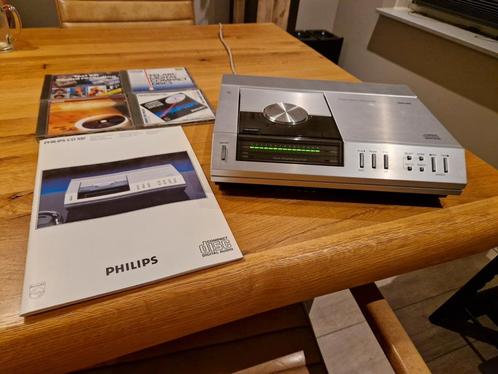 Philips CD100, de 1ste cdspeler inclusief handleiding en cds, Audio, Tv en Foto, Cd-spelers, Gebruikt, Philips, Ophalen