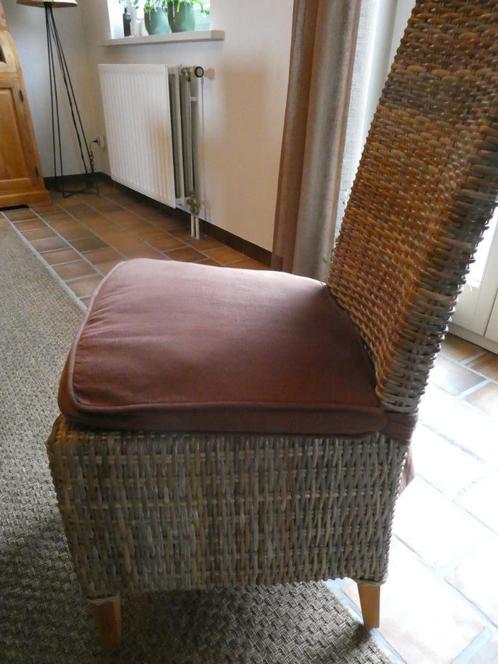 Rieten eetkamerstoelen in perfecte staat, Huis en Inrichting, Stoelen, Zo goed als nieuw, Riet of Rotan, Bruin, Ophalen