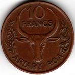 Madagascar : 10 Francs 1991 KM#11a Réf 14928, Timbres & Monnaies, Monnaies | Afrique, Enlèvement ou Envoi, Monnaie en vrac, Autres pays