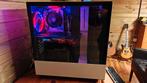 1080P GAMING RIG zwart wit RGB Ryzen 5 Nvidia 8GB Win11, Ophalen, Gebruikt, Virtual Reality, AMD Ryzen 5