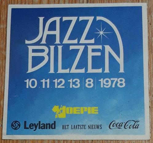 Vintage sticker Jazz Bilzen festival 1978 Joepie autocollant, Verzamelen, Stickers, Zo goed als nieuw, Overige typen, Ophalen of Verzenden