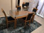 IKEA Eetkamer tafel met stoelen uitstekende conditie, Huis en Inrichting, Verzenden