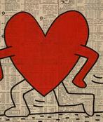 Keith Haring tekent op krantenpapier. Groot formaat, Ophalen of Verzenden