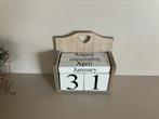 Duurzame houten kalender, Diversen, Kalenders, Ophalen of Verzenden, Dagkalender, Gebruikt
