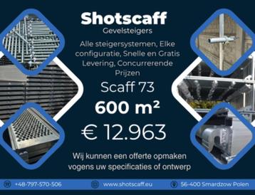Échafaudage Façade | 600 m² | Livraison rapide beschikbaar voor biedingen