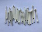 Lego Bar 6.6L with Stop Ring wit 30 st / 204-2, Ophalen of Verzenden, Gebruikt, Losse stenen, Lego