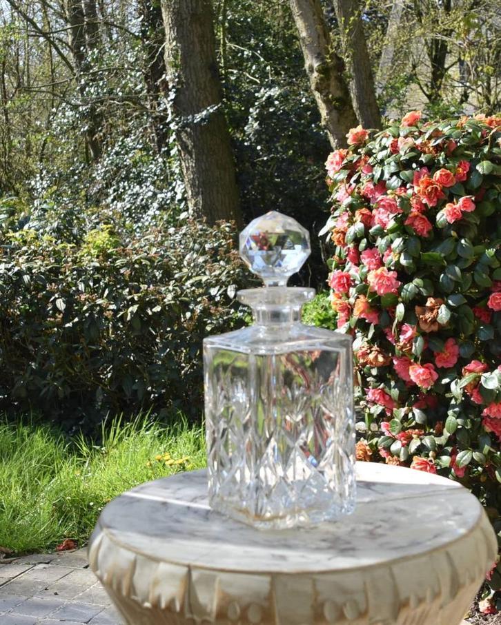 KARAFFEN KRISTAL HAND GETAILLEERD, Antiek en Kunst, Antiek | Glaswerk en Kristal, Ophalen of Verzenden