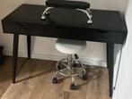 Bureau tiroirs scandinave Montijo noir table manucure, Huis en Inrichting, Bureaus, Ophalen, Bureau