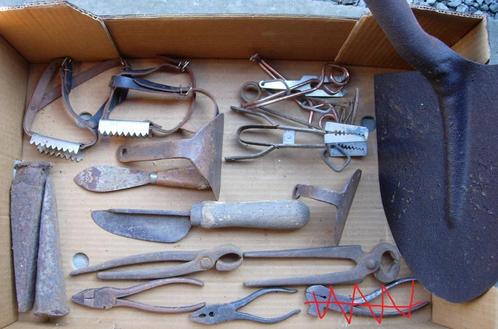 16 antieke gereedschappen Zie foto's en beschrijving, Antiek en Kunst, Antiek | Gereedschap en Instrumenten, Ophalen of Verzenden
