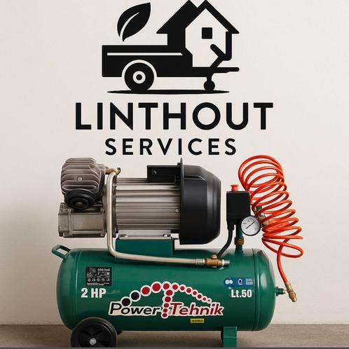 Te huur compressor, Doe-het-zelf en Bouw, Compressors, Zo goed als nieuw, Mobiel, Ophalen