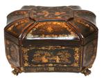 Antieke sieradendoos Napoleon III hout, Antiquités & Art, Antiquités | Accessoires de maison, Enlèvement ou Envoi