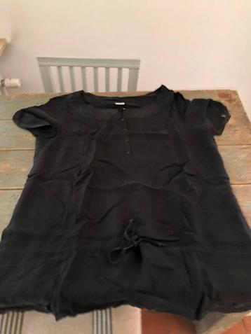 ESPRIT TOP BLOES SHIRT ZWART LOSSE ZACHTE STOF beschikbaar voor biedingen