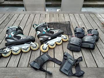 patins en ligne taille 34 -37 avec protection