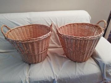 Rieten manden xl houtmand, bloemen, speelgoedmand beschikbaar voor biedingen