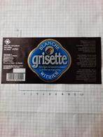Bieretiket Grisette Witbier, Collections, Enlèvement ou Envoi, Neuf