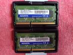 2x4GB Sodim ADATA  pc3l-12800S, Computers en Software, RAM geheugen, Gebruikt, 8 GB, DDR3, Ophalen of Verzenden