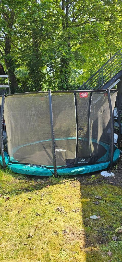 Berg Trampoline 3m80 opbouw, Kinderen en Baby's, Speelgoed | Buiten | Trampolines, Gebruikt, Ophalen