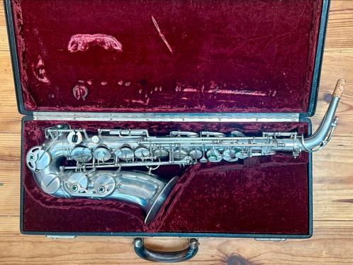 Saxophone Alto Selmer Mark VI 5-Digit Argenté 1955, Muziek en Instrumenten, Bladmuziek, Zo goed als nieuw