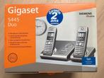 Telephones Siemens Gigaset S445 Duo, 2 handsets, Zo goed als nieuw, Ophalen