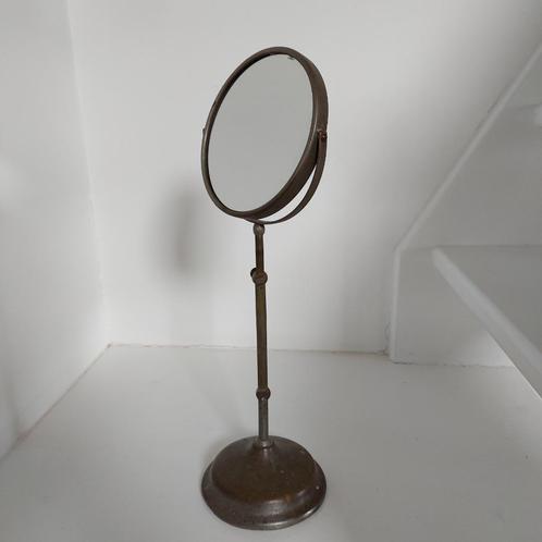 Miroir sur pied, Antiek en Kunst, Antiek | Spiegels, Minder dan 50 cm, Minder dan 100 cm, Rond, Ophalen