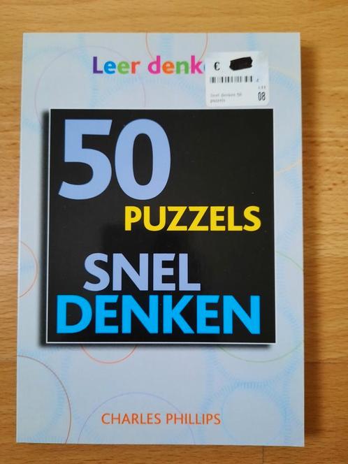 Charles Phillips - Snel denken in 50 puzzels, Boeken, Hobby en Vrije tijd, Nieuw, Ophalen of Verzenden