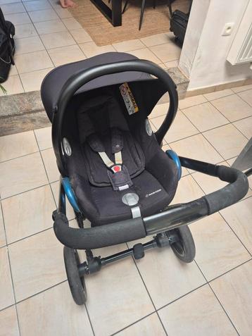 Kinderbuggy 3-delig, Kinderen en Baby's, Gebruikt, Luchtbanden, Ophalen, Kinderwagen