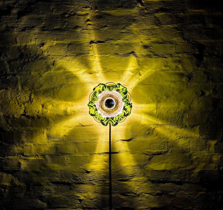 Lampe murale vintage en verre de Murano - plafonnier., Antiquités & Art, Antiquités | Éclairage, Enlèvement ou Envoi