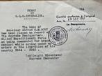 Document Amerikaanse leger/Belgische leger ABBL, Verzamelen, Militaria | Tweede Wereldoorlog, Ophalen of Verzenden
