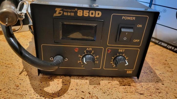 Hetelucht elektronica soldeer machine, Elektronische apparatuur, Overige elektronische apparatuur, Zo goed als nieuw, Ophalen