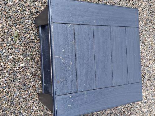 Salon tafel, Huis en Inrichting, Tafels | Salontafels, Gebruikt, Minder dan 50 cm, 50 tot 100 cm, 50 tot 100 cm, Vierkant, Overige houtsoorten