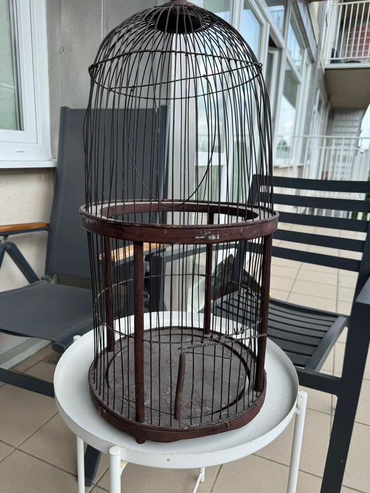Vintage decoratieve vogelkooi, Huis en Inrichting, Woonaccessoires | Overige, Zo goed als nieuw, Ophalen