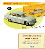 TINTIN   DINKY TOYS  PANHARD PL 17  CERTIFICAT D AUTHENTICIT, Ophalen of Verzenden, Zo goed als nieuw, Auto, Dinky Toys