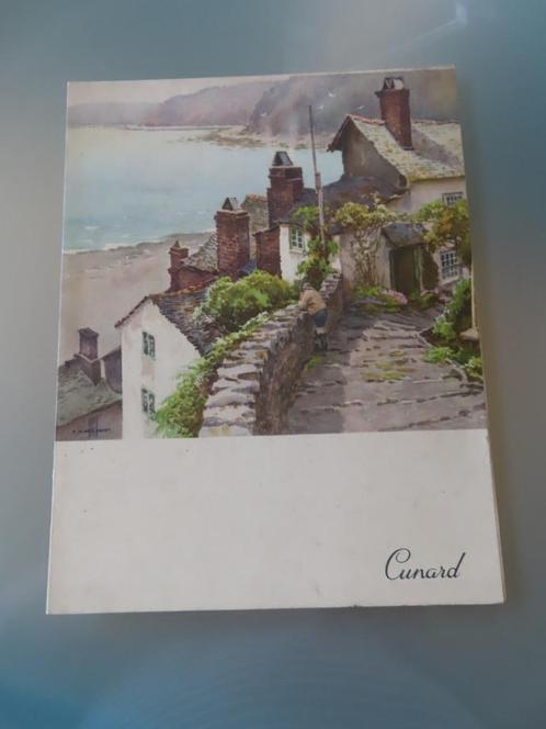 .. MENU CUNERD LINE R.M.S. Scythia – Luncheon, May 7, 1954, Boeken, Catalogussen en Folders, Gelezen, Folder, Ophalen of Verzenden