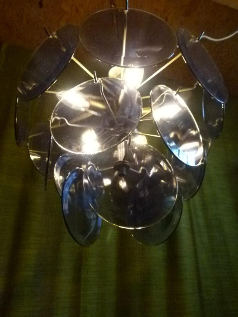 vintage acryl hanglamp styl Vistosi 70er, Verzamelen, Retro, Huis en Inrichting, Ophalen