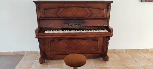 Gerestaureerde metalen kwaliteitspiano Vitus Gevaert, Muziek en Instrumenten, Piano's, Zo goed als nieuw, Piano, Bruin, Ophalen of Verzenden