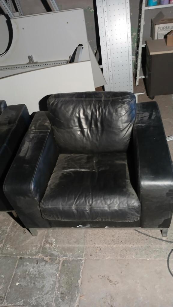 Zetel: tweezit + eenzit, Maison & Meubles, Canapés | Salons, Utilisé, Banc droit, Autres dimensions, Moins de 150 cm, 75 à 100 cm