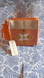Porte monnaie pochette en jute orange neuf, Enlèvement ou Envoi, Neuf, Orange