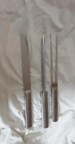 Vleesmes - vleesvork - slijpsteen, Résiste au lave-vaisselle, Couverts en vrac, Enlèvement ou Envoi, Utilisé