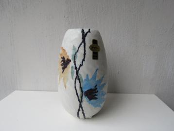 Vintage vaas Jasba abstracte bloemen, jaren 50 beschikbaar voor biedingen