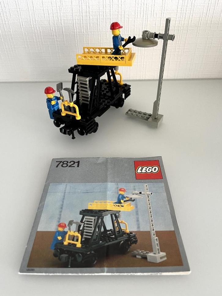 LEGO trein -  7821 Trains Service Wagon, Kinderen en Baby's, Speelgoed | Duplo en Lego, Gebruikt, Lego, Complete set, Ophalen of Verzenden