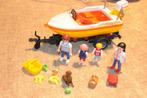 playmobil speedboat op trailer van set 4144, Comme neuf, Enlèvement ou Envoi, Playmobil en vrac