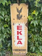 Plaque publicitaire en métal de la bière Ekla—Vandenheuvel, Verzamelen, Ophalen, Gebruikt