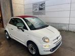 Fiat 500C 1.2i Lounge Cabrio Uconnect/Airco/Cruise.Controle, Auto's, Fiat, Stof, Cabriolet, Wit, Handgeschakeld